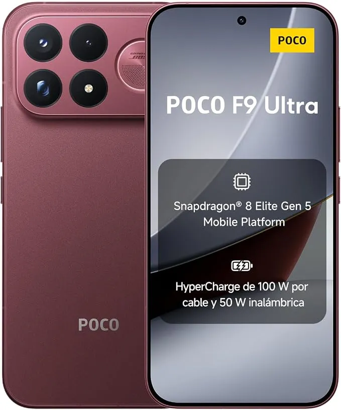 XIAOMI Poco F9 Ultra 12+256GB Cereza Oscuro con Carga Rápida 100W