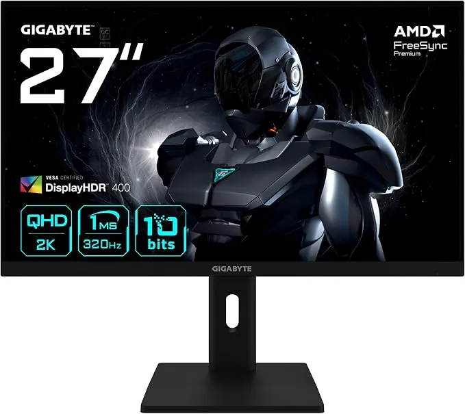 Monitor Gaming Gigabyte G27Q3 27” 2K QHD, 320Hz, 1ms