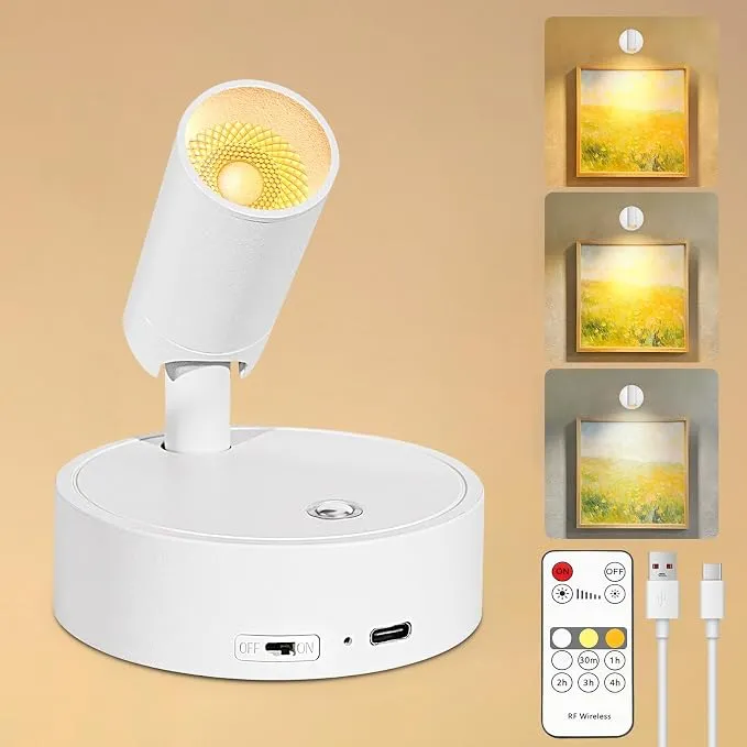 Foco LED Recargable Dehobo con Mando y Giro Flexible