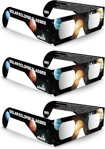 efekol Gafas Eclipse Solar Homologadas (3 Pack)