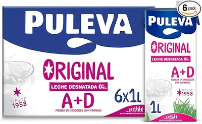 Puleva Original - Leche Desnatada con Vitaminas A y D