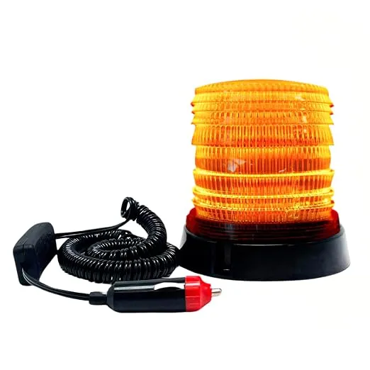 Luz Estroboscópica LED Rotativa con Base Magnética para Vehículos