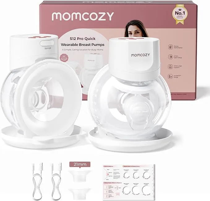 Momcozy S12 Pro Sacaleches Eléctrico con Doble Brida y Pantalla LED