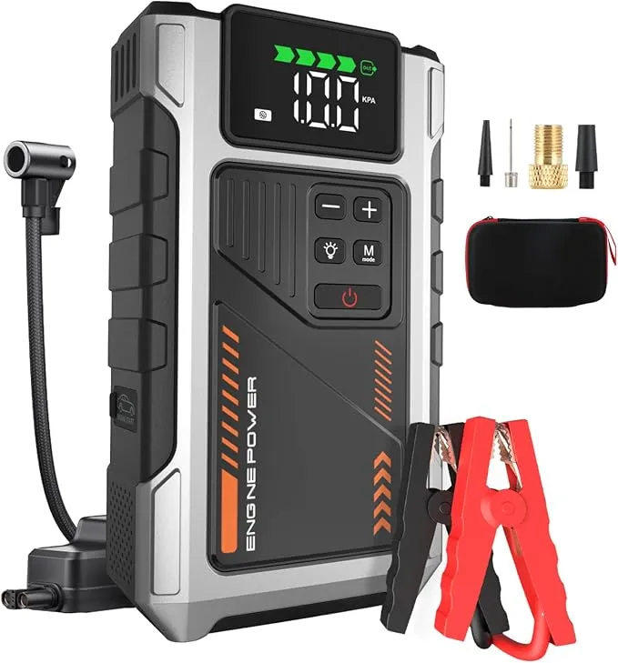 Arrancador de Baterías Eigotrav con Compresor 150 PSI y 6000A