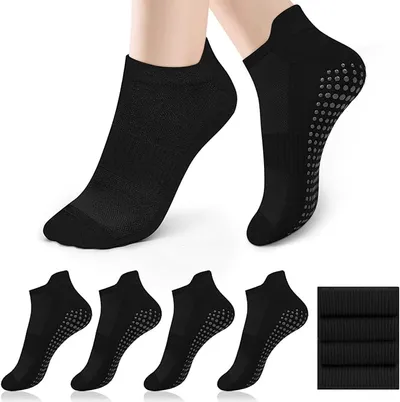 Tobfit 4 Pares Calcetines Yoga Pilates