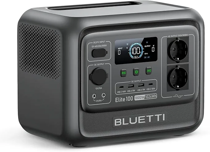 Estación de Energía Portátil Bluetti Elite 100 V2 1024Wh