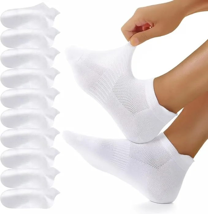 YouShow 10 Pares Calcetines Tobilleros Hombre Mujer