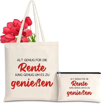 Sinekong Bolsa de lona para regalo de jubilación