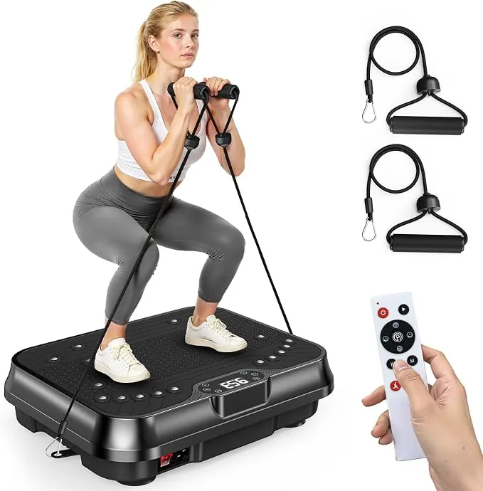 Plataforma Vibratoria Premium para Drenaje Linfático con Vibración Ajustable