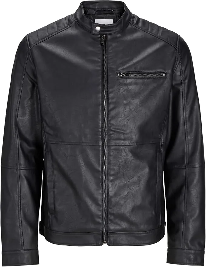 Chaqueta Cuero Sintético JACK & JONES Negro Talla M