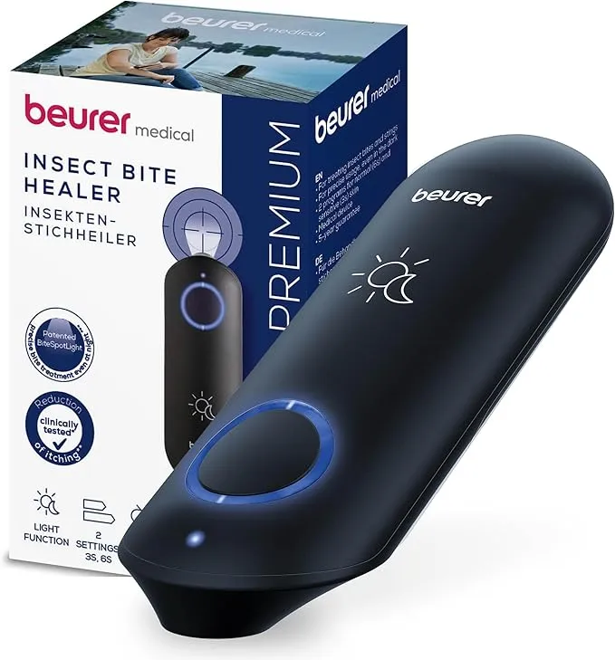 Beurer BiteX Day&Night BR 90: Alivio Térmico Instantáneo para Picaduras de Insectos