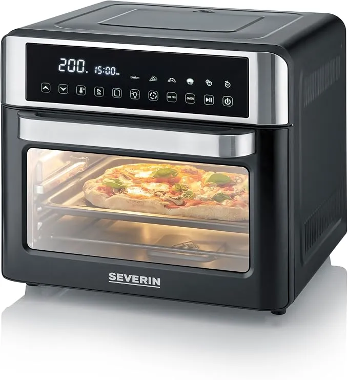 Severin Horno de Sobremesa 2-en-1: Tostador y Freidora sin Aceite 25L