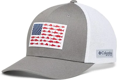 Columbia Gorra Unisex PFG de Malla con Bandera de pez