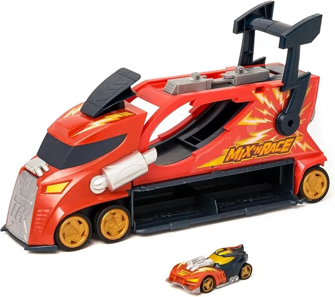 T-Racers Mix ´N Race Thunder Truck - Camión Lanzador 3 en 1