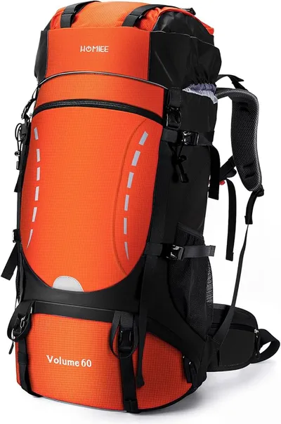 Mochila de senderismo HOMIEE 60L impermeable