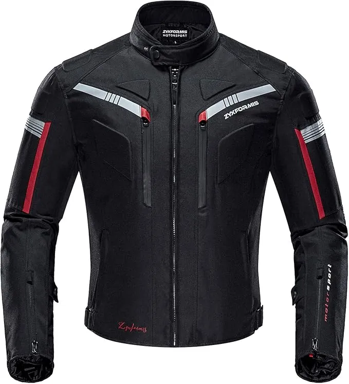 Chaqueta de Moto Impermeable para Hombre con Protección