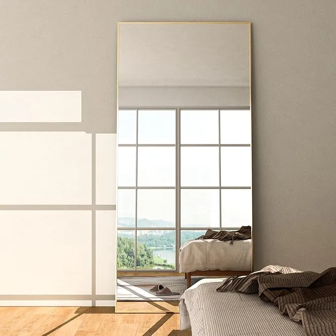 Espejo de Cuerpo Entero Neuweaby 165x60 cm Dorado