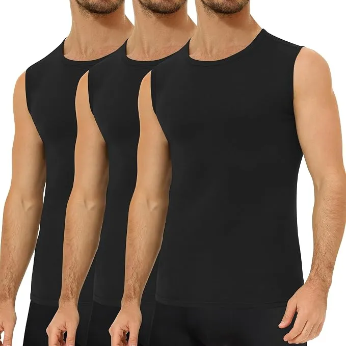 Pack 3 Camisetas sin Manga de Algodón 100% para Hombre