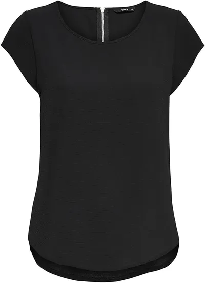 ONLY Onlvic S/S Solid Top Noos Wvn Camiseta Mujer