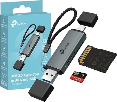 TP-Link UA430D Lector de Tarjetas USB 5 Gbps, Plug & Play, SD y microSD