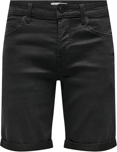 Only and Sons Ply Life Reg Hombre Pantalones Cortos Negro M