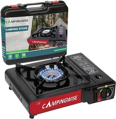 Hornillo de Gas Portátil Campingwise para Exteriores y Viajes