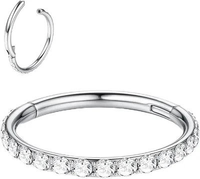 BodyBonita G23 Titanio CZ Piercing Nariz Aro