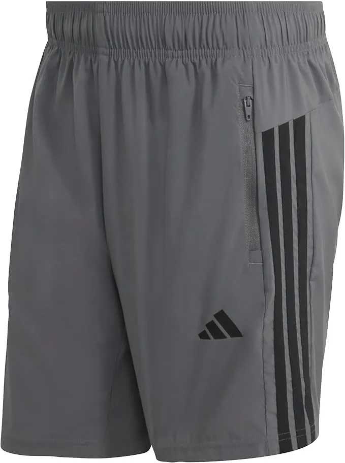 adidas Hombre Workout Essentials Base 3 Stripes Woven Short 7 Inches Shorts