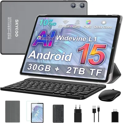 SKYEGG Tablet 10 Pulgadas Android 15 con Gemini AI