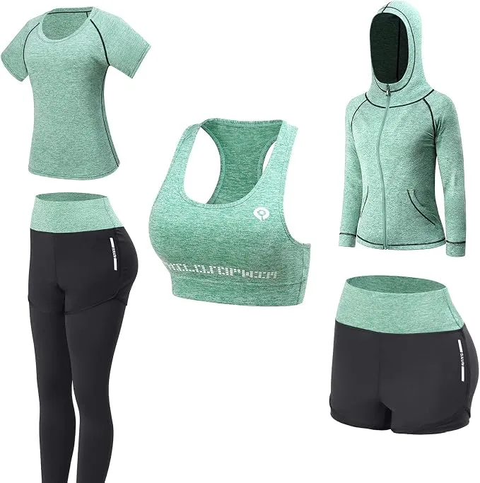 Conjunto Deportivo JULY'S SONG 5 Piezas Mujer Yoga Fitness
