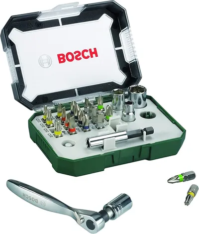 Bosch Professional 2607017322 Puntas de Destornillador + Trinquete