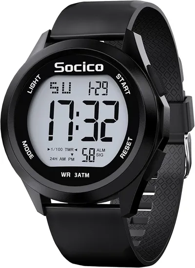 SOCICO Reloj Digital para Hombre Deportivo Militar Resistente al Agua