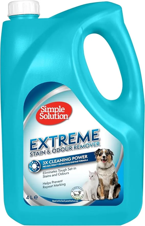 Simple Solution Eliminador Extremo de Manchas y Olores de Mascotas