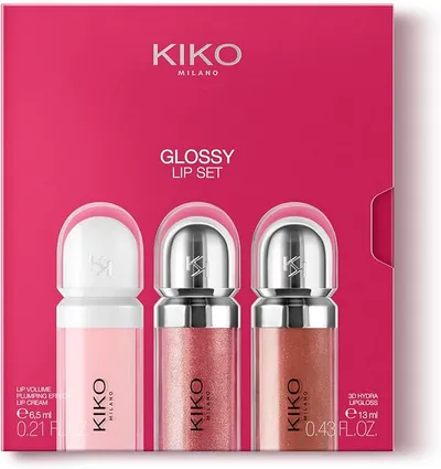 KIKO Milano Glossy Lip Set, Estuche De Maquillaje