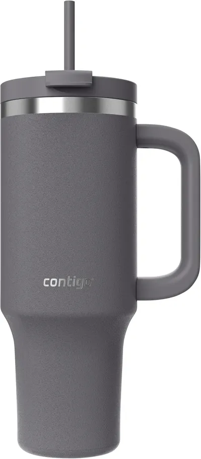 Botella Termo Contigo de Acero Inoxidable 1200ml con Asa y Pajita