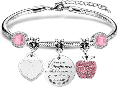 Astellea Pulsera con Iniciales para Profesoras