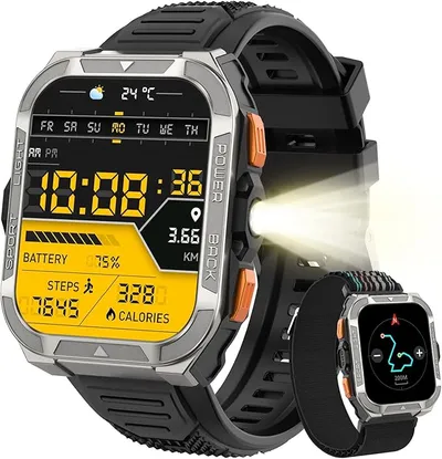 Blackview Reloj Inteligente Hombre Militar