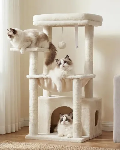 Árbol para rascar y descansar gatos Heybly HCT008SM