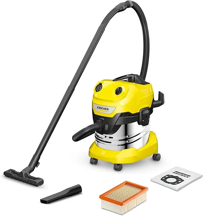 Kärcher Aspiradora en seco/húmedo WD 4 S V-20/5/22 - Potente y versátil para limpieza profunda