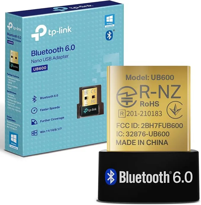 TP-Link UB600 - Adaptador WiFi USB y Bluetooth 6.0 Nano para PC