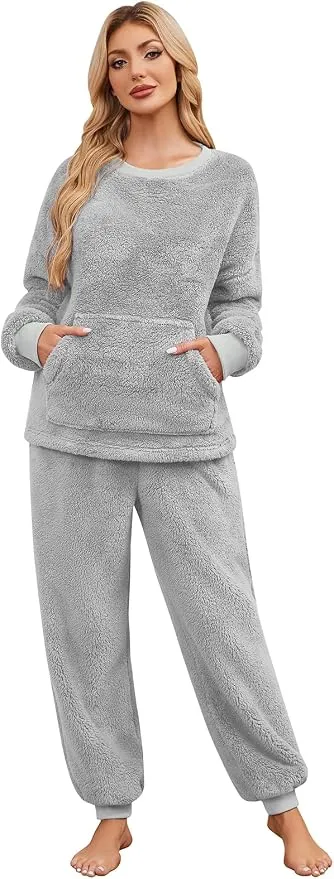 Niwicee Pijama de Forro Polar para Mujer - Invierno Cálido y Suave