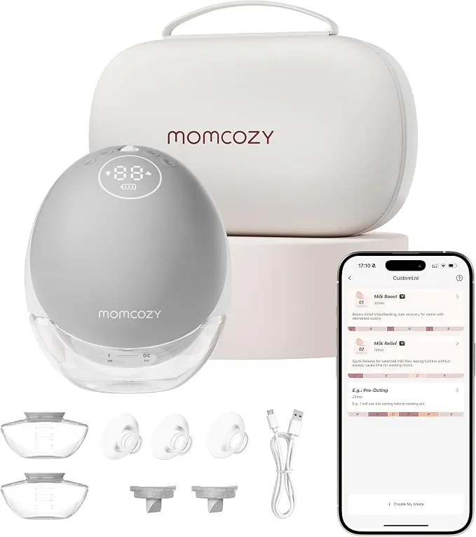 Momcozy M9 Sacaleches Eléctricos Manos Libres con App