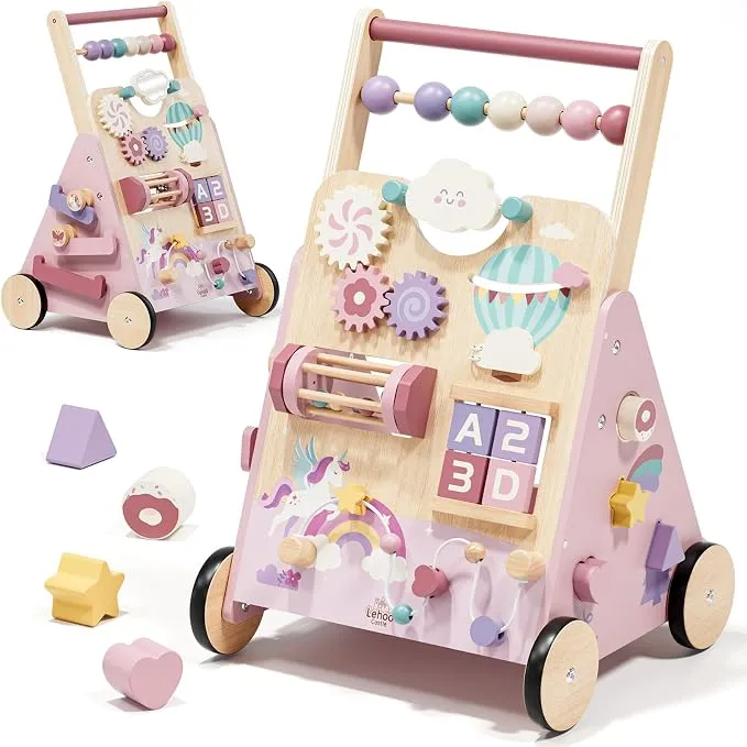 Lehoo Castle Andador Bebé de Madera Montessori Unicornio