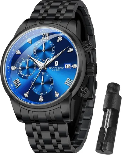 SAPPHERO Reloj de Pulsera de Silicona para Hombre