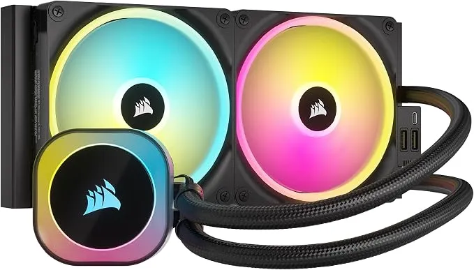 CORSAIR iCUE LINK H115i RGB: Refrigerador Líquido CPU 280mm con Ventiladores QX140 RGB
