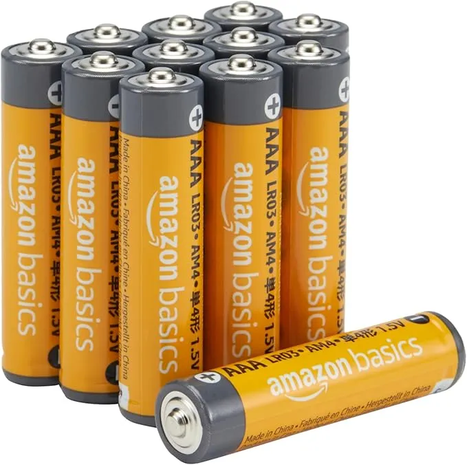 Amazon Basics - 12 pilas alcalinas AAA alto rendimiento