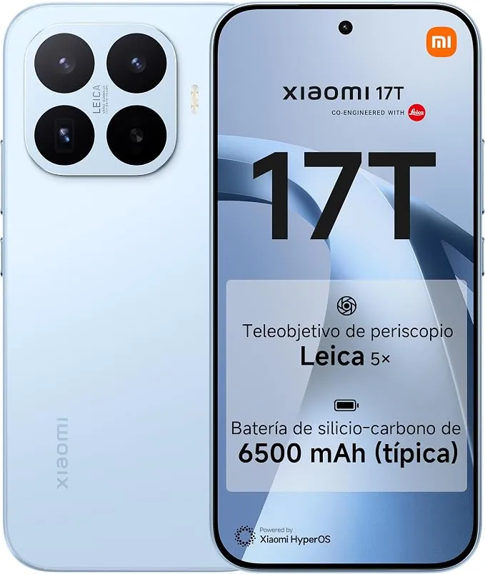 Xiaomi 13T Smartphone 12+256GB Azul con Teleobjetivo Leica 5X