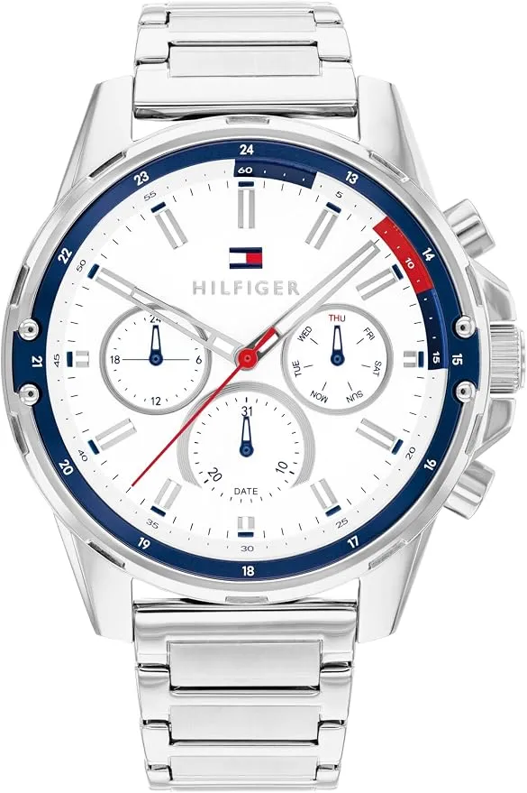 Reloj Analógico Tommy Hilfiger Multifunción para Hombre con Correa de Acero o Silicona