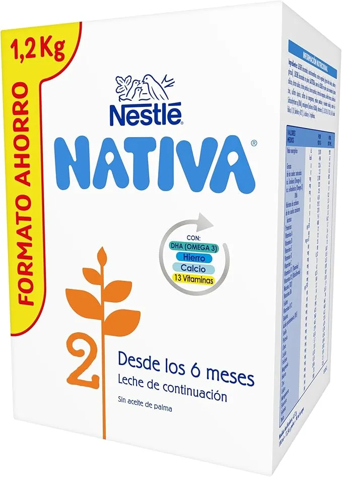 Nestlé NATIVA 2 Leche de Continuación en Polvo 1200g