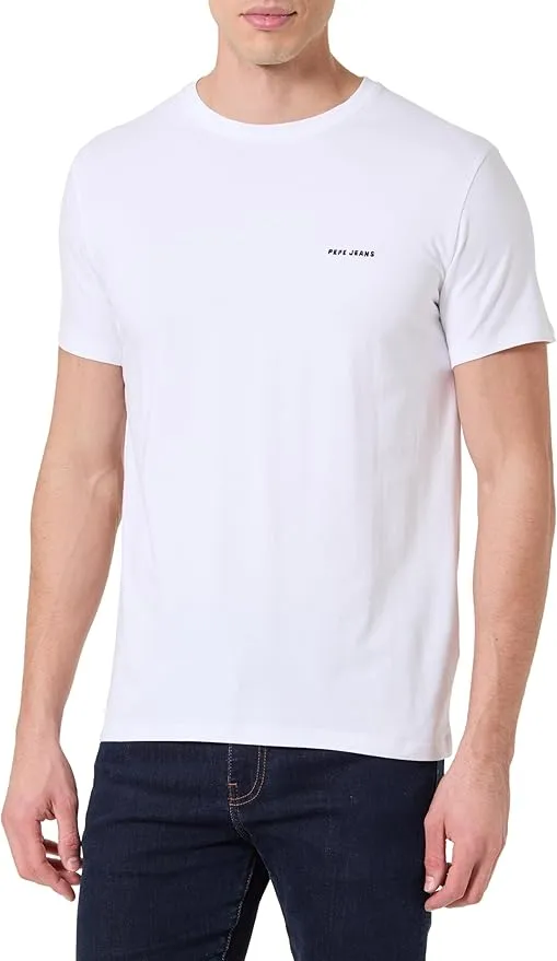 Pepe Jeans Camiseta elástica con Logotipo básico para Hombre